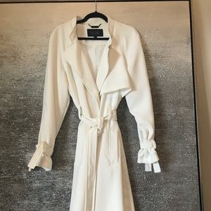 RACHEL-Rachel Roy White Trench Coat